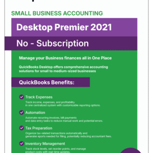 QuickBooks Desktop Premier Accountant 2021 | Lifetime License | No Subscription | 1-User | - Desktop License