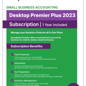 QuickBooks Desktop Premier Plus 2023 – 1 Year Subscription - Desktop License